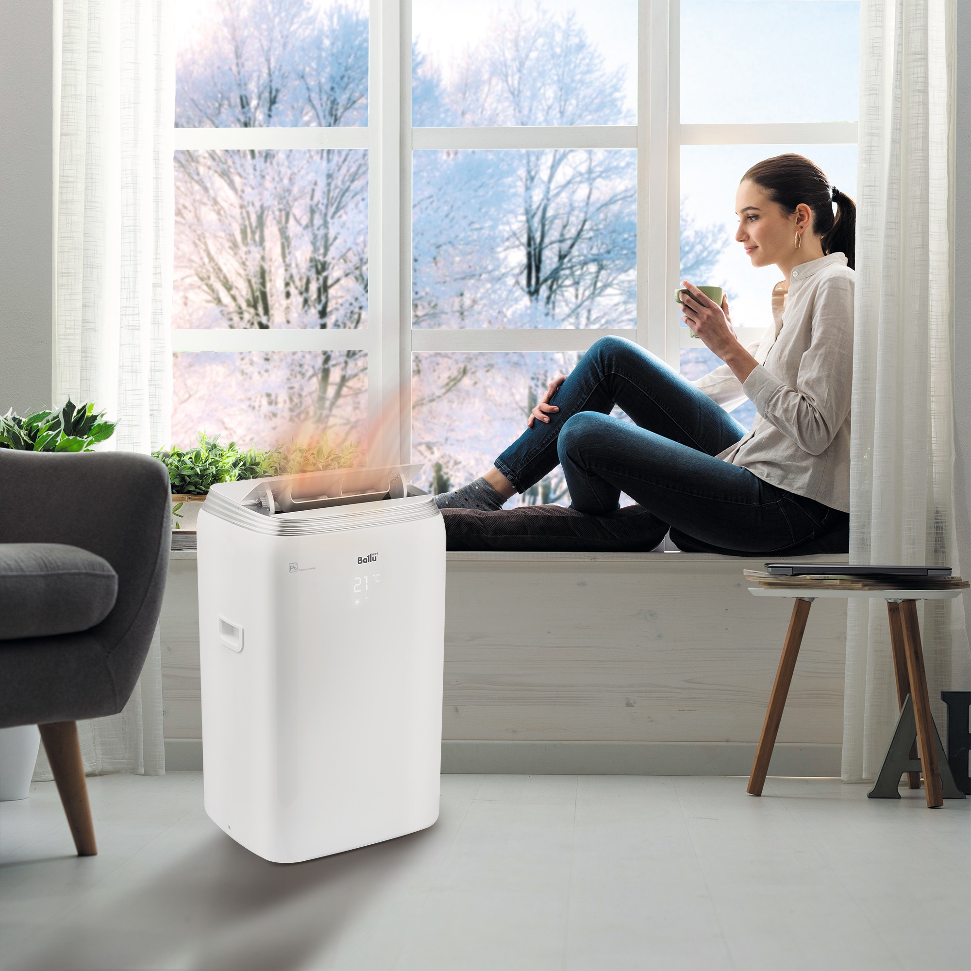 Кондиционер мобильный Ballu Platinum Comfort BPHS-08H — изображение 8