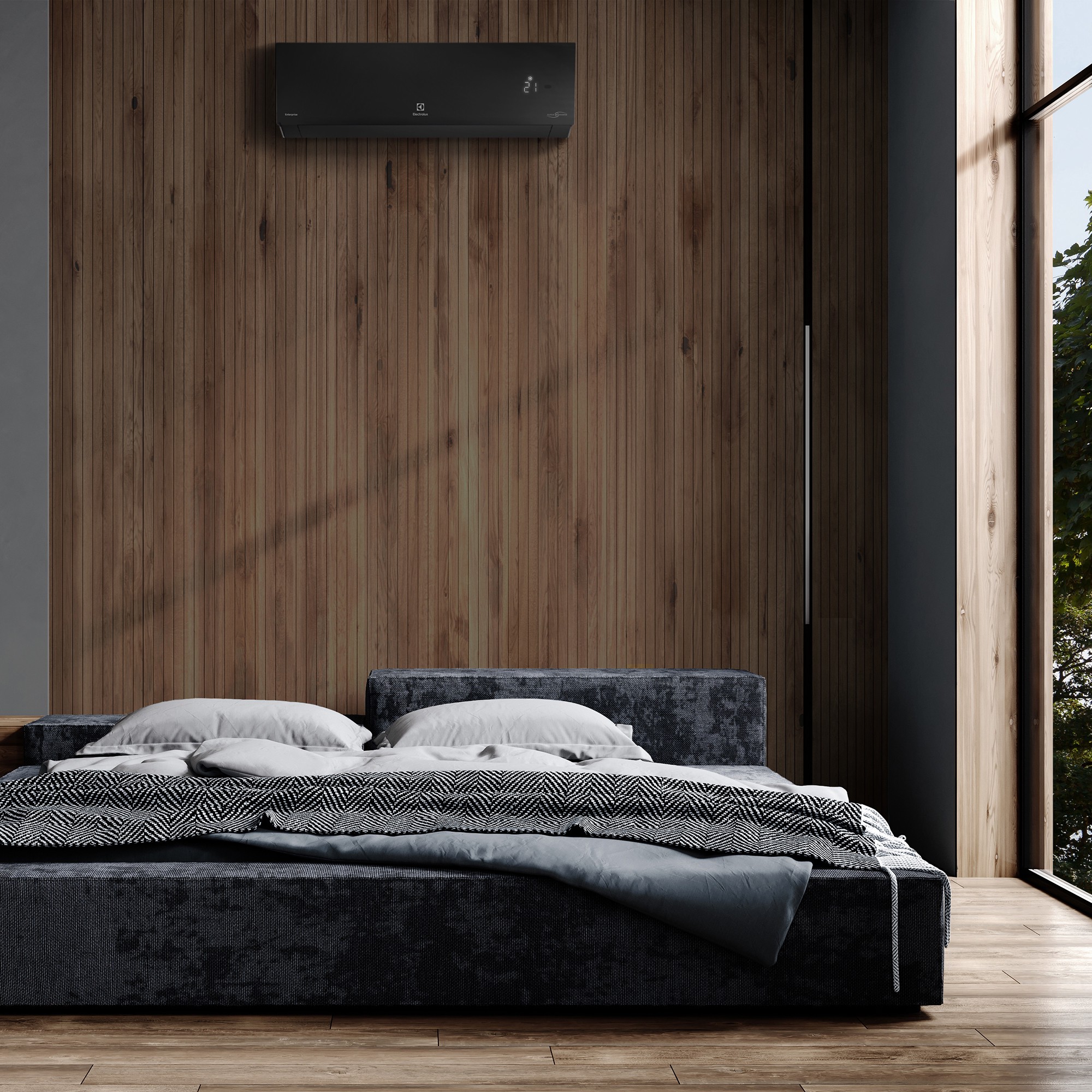 Сплит-система инверторного типа Electrolux Enterprise Super DC EACS/I-24HEN-BLACK/N8_24Y комплект — изображение 6