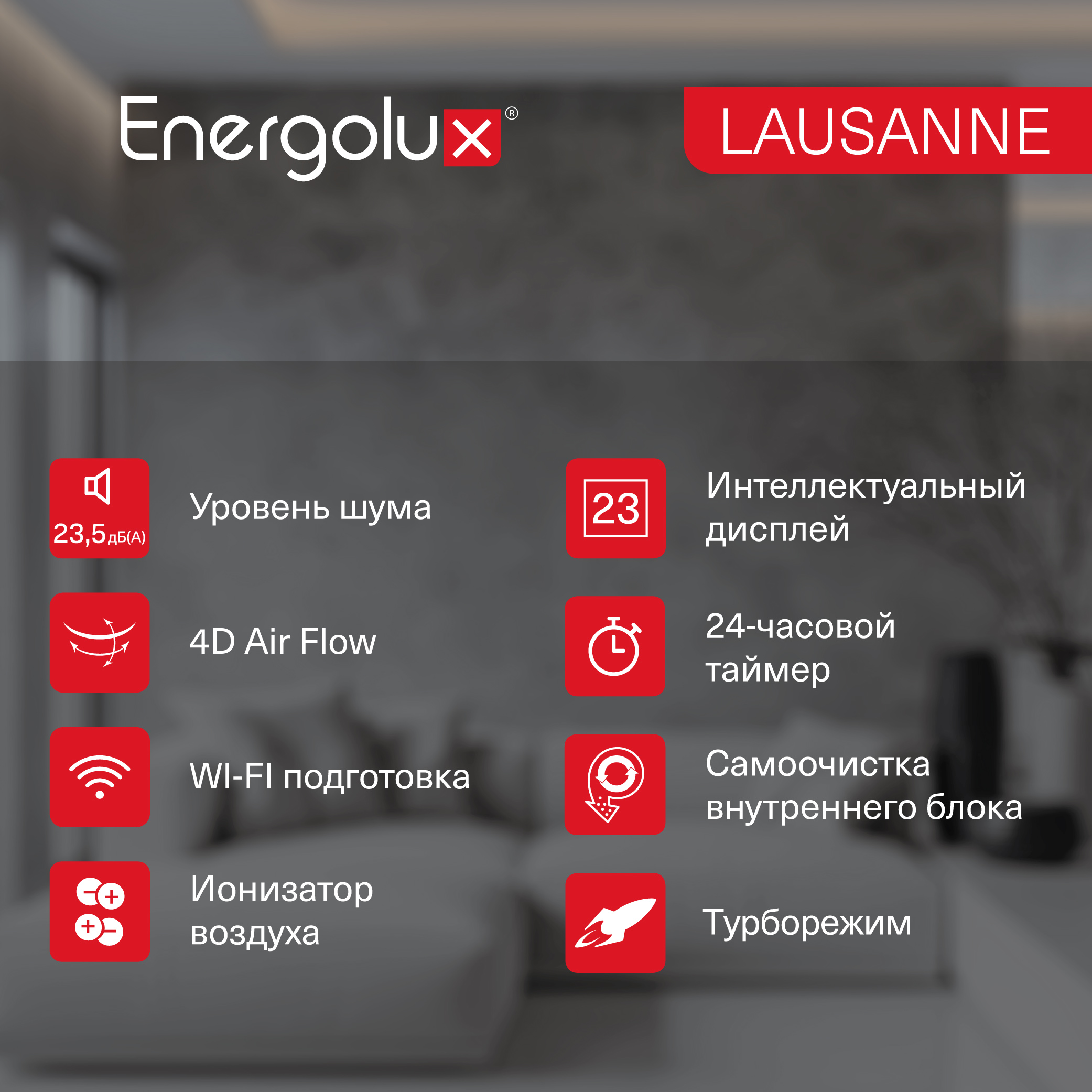 Сплит-система On/Off Energolux LAUSANNE SAS07AR1-A-LT/SAU07AR1-A-LT-WS30 — изображение 6